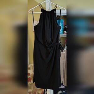 Emma & Michele Black Asymmetrical Dress